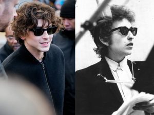 Timothee Chalamet as Bob Dylan