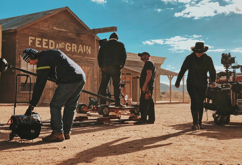 Movie set in Santa Fe, New Mexico. Photo credit Chris Murray via Unsplash