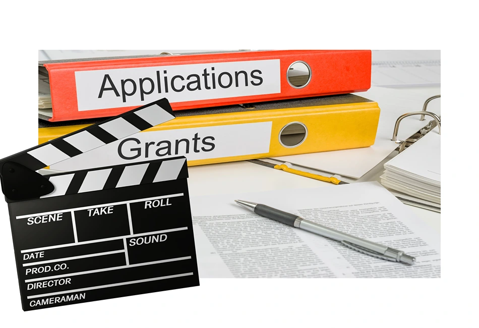 Applications and Grants. Photo made in Canva