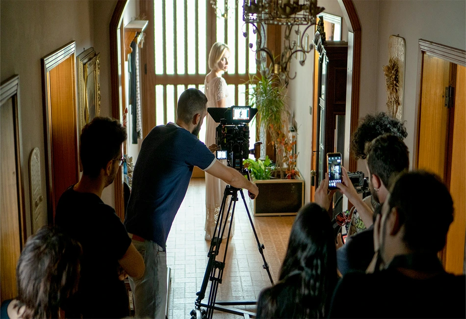 Shooting a historical scene in an old home. Photo credit Riccardo Sanmartini via Unsplash