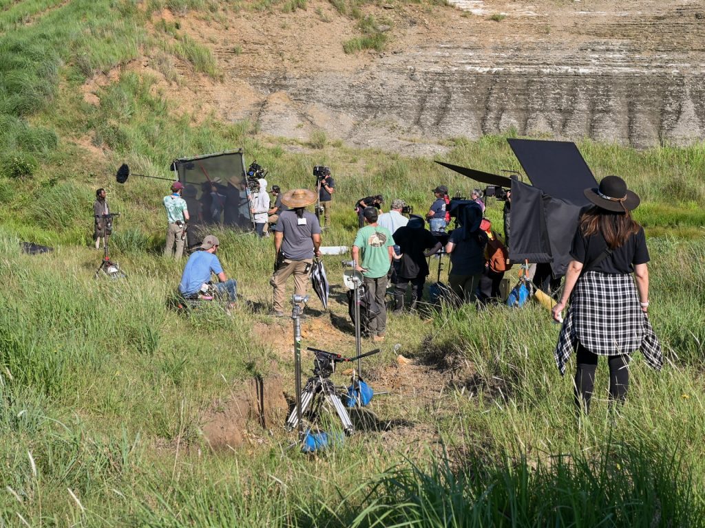 Filming 'Sarah's Oil' in Oklahoma. Credit Cherokee Film Facebook