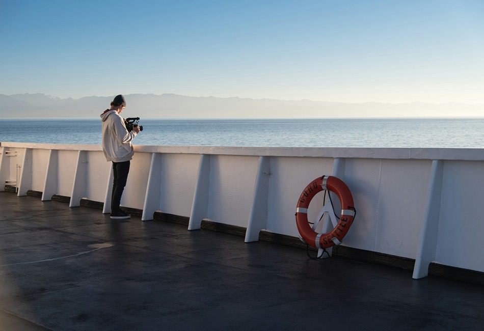 Filming from the ferry deck leaving Victoria, BC, Canada. Credit Vlad Vasnetsov via Unsplash