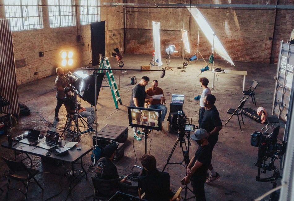 Local crew base shooting a scene. Credit Jakob Owens via Unsplash